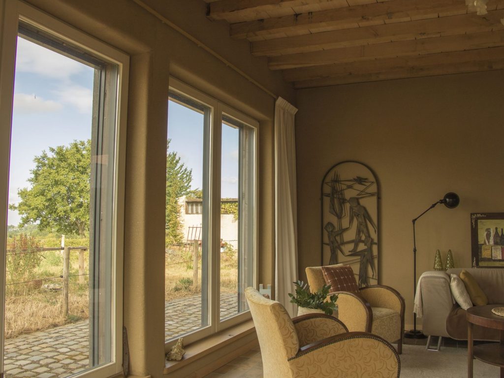 Woonkamer in een houtskeletwoning