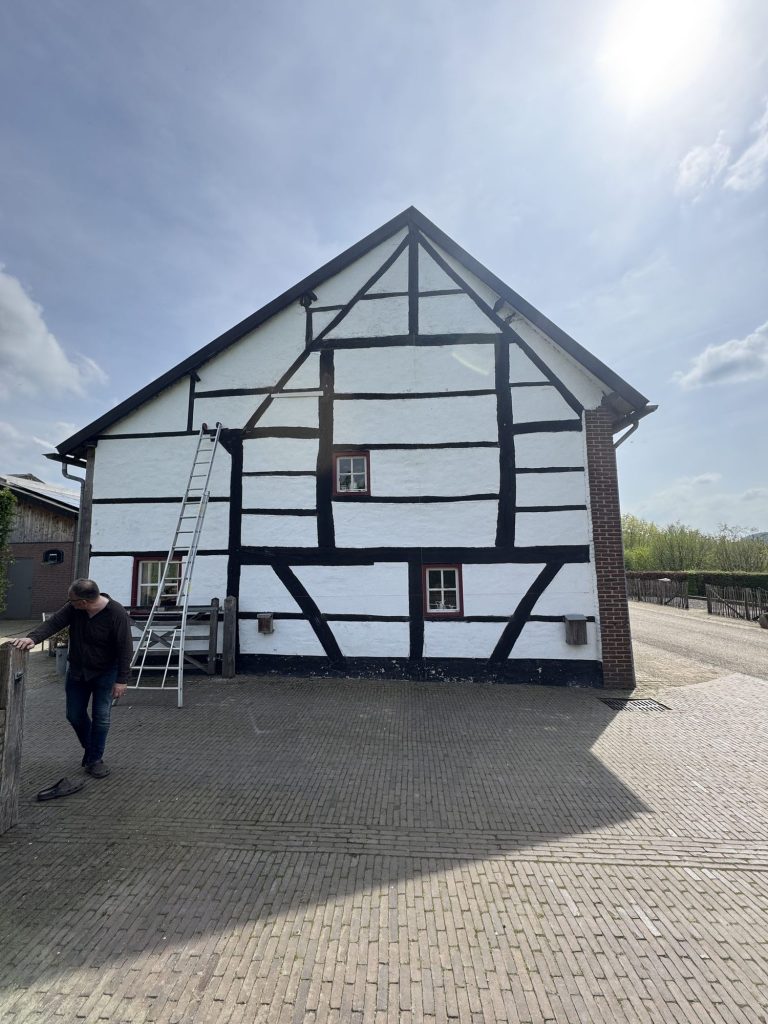 Restauratie van een vakwerkgevel